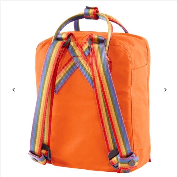 Fjallraven - Unisex Kanken Rainbow MIni Backpack, O/S, color orange. - Picture 3 of 5